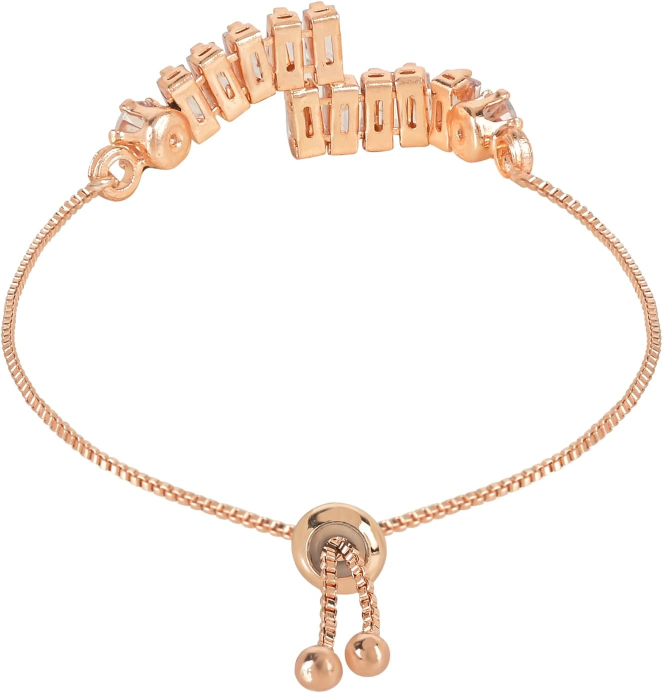 I Jewels Cubic Zirconia Classic Adjustable Tennis Charm Bracelets Friendship Love Christmas Valentines for Women - Image 4