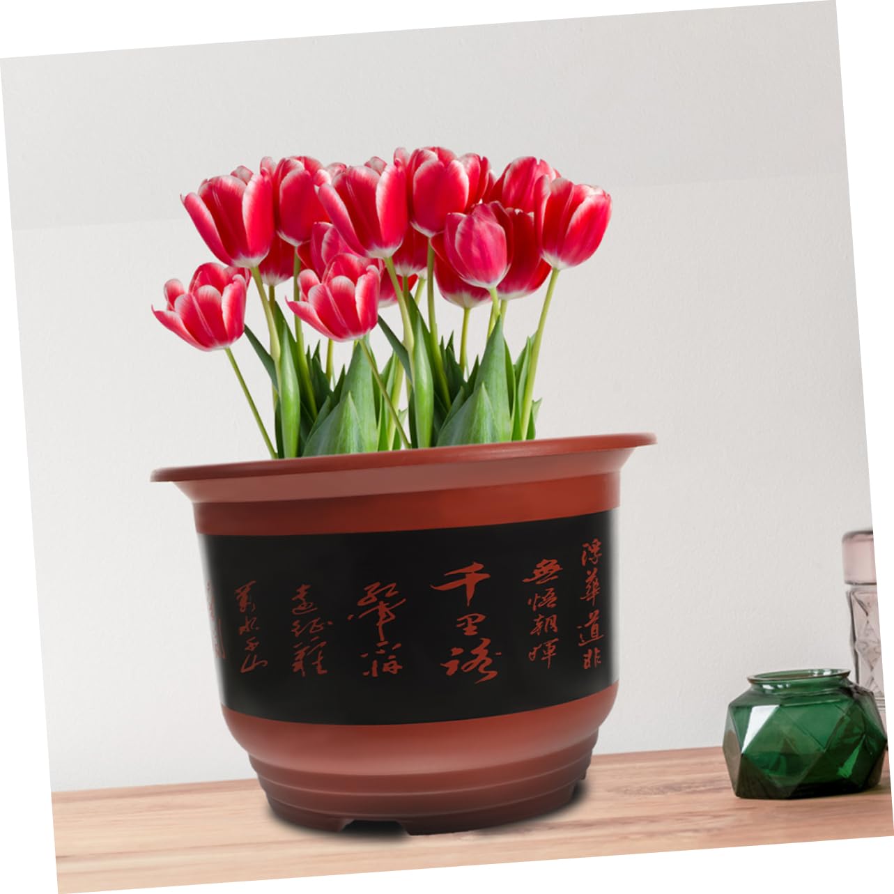 iplusmile 2pièces Pot De Fleurs Plastique pour Orchidées avec Drainage pour Plante Intérieur Ou Extérieur Lot de Jardinières