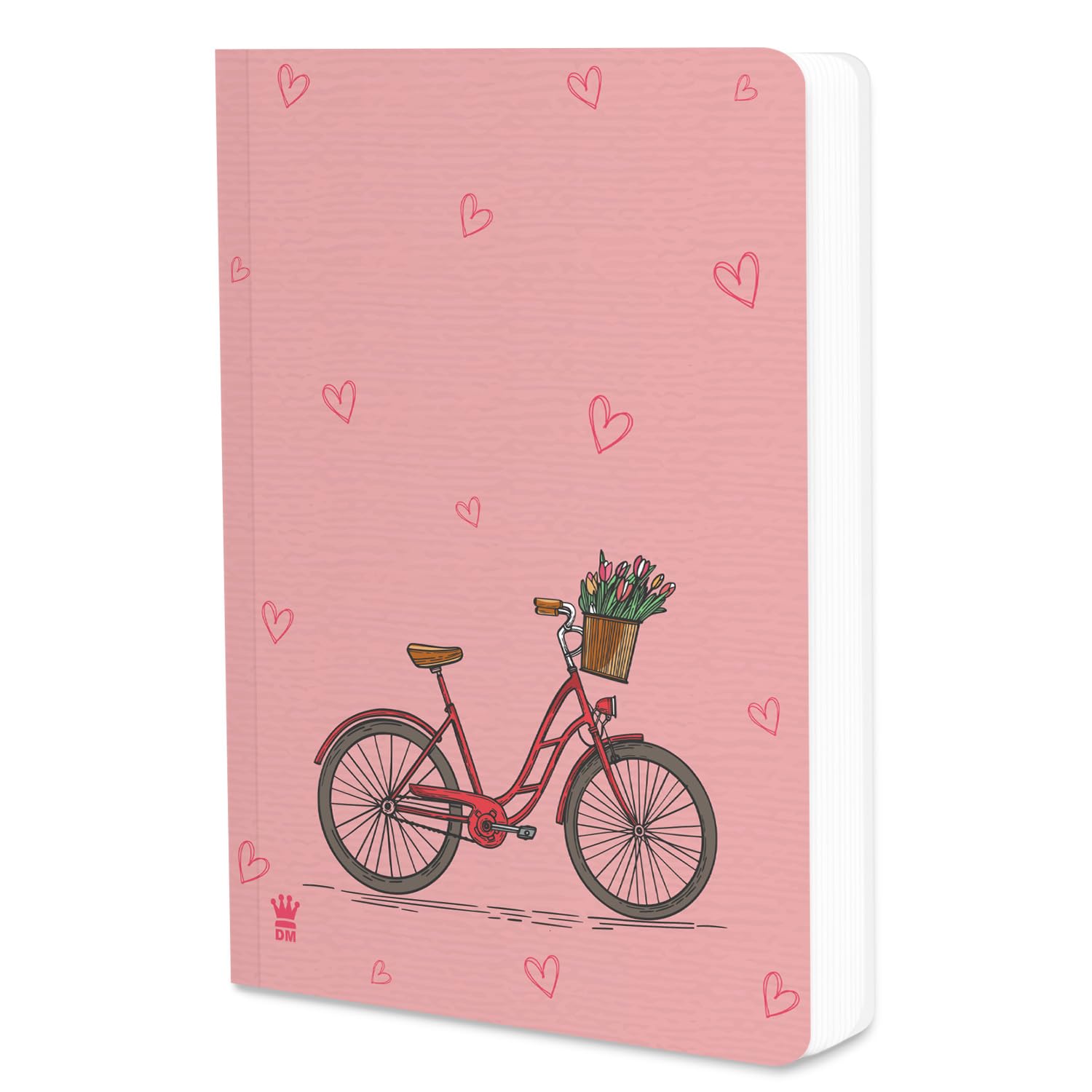 UnRuled Daily Journal for Home Office Work I Cycle Notebook Diary 90 GSM, B6 Size, 160 Blank Pages Journal Diary