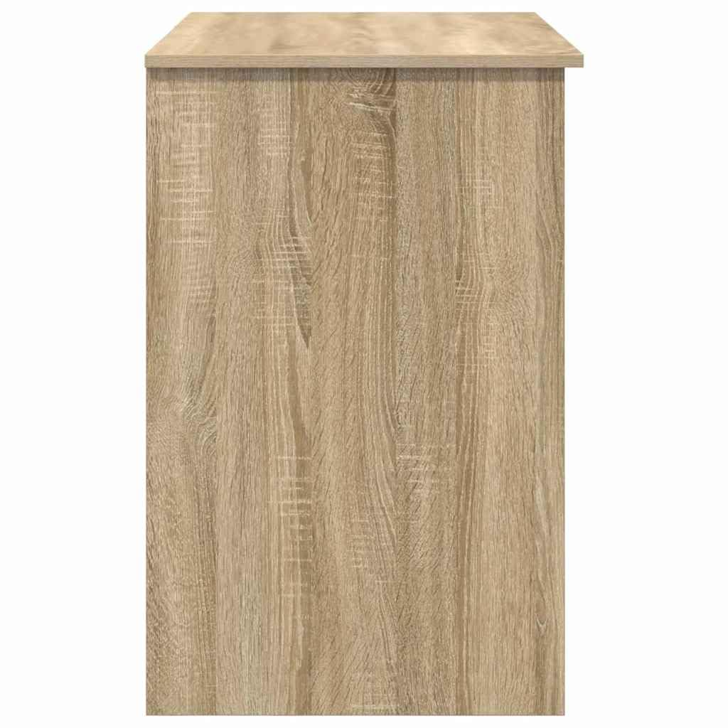 Scrivania Sonoma Rovere 90 x 49 x 75 cm con cassetto e scaffale, design moderno, struttura in legno resistente per ufficio, casa, gioco e camera da letto