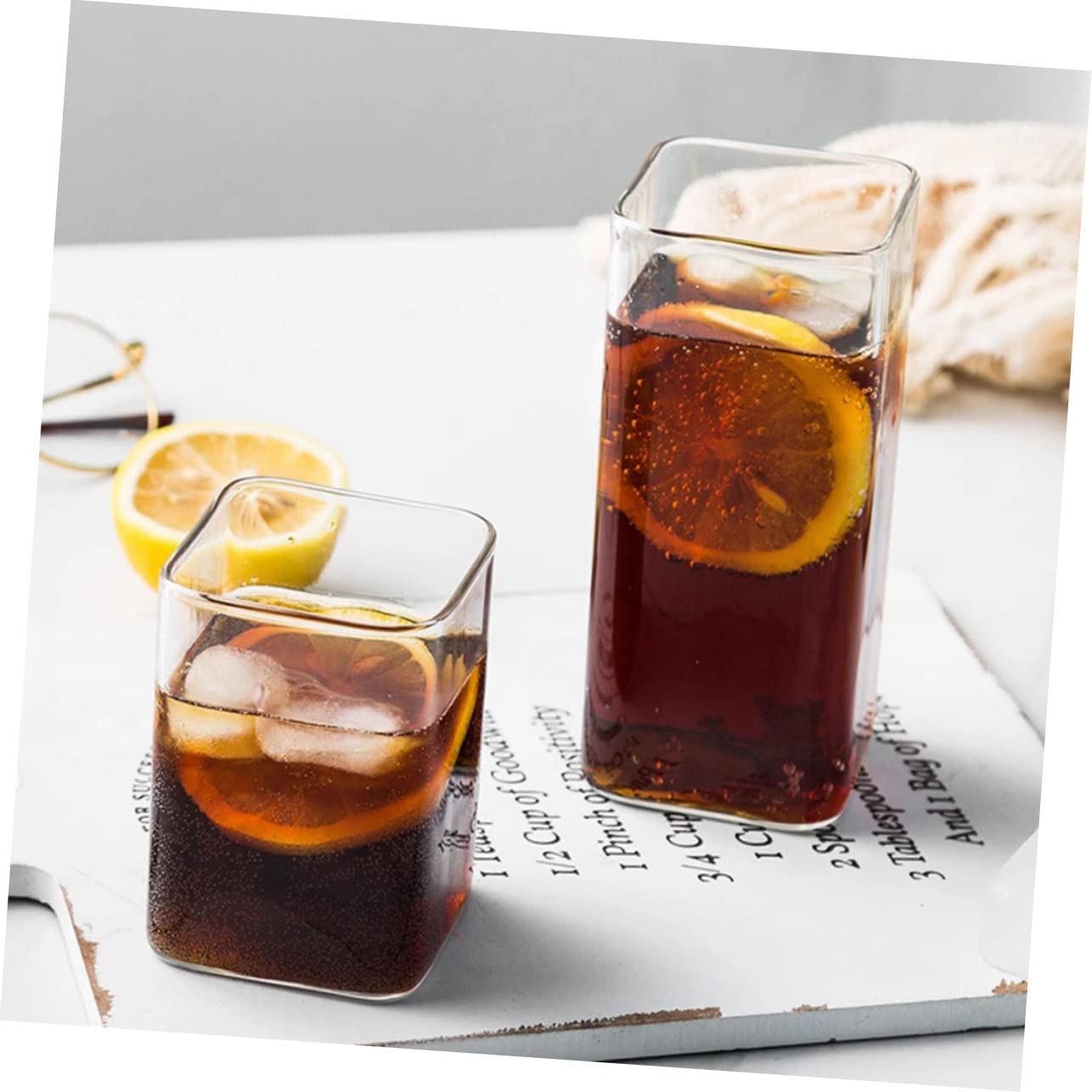 Alipis 6 pezzi Bicchieri Colazione Vetro Borosilicato Tazze Trasparenti Creative per Bevande Calde e Fredde Adatte Cocktail