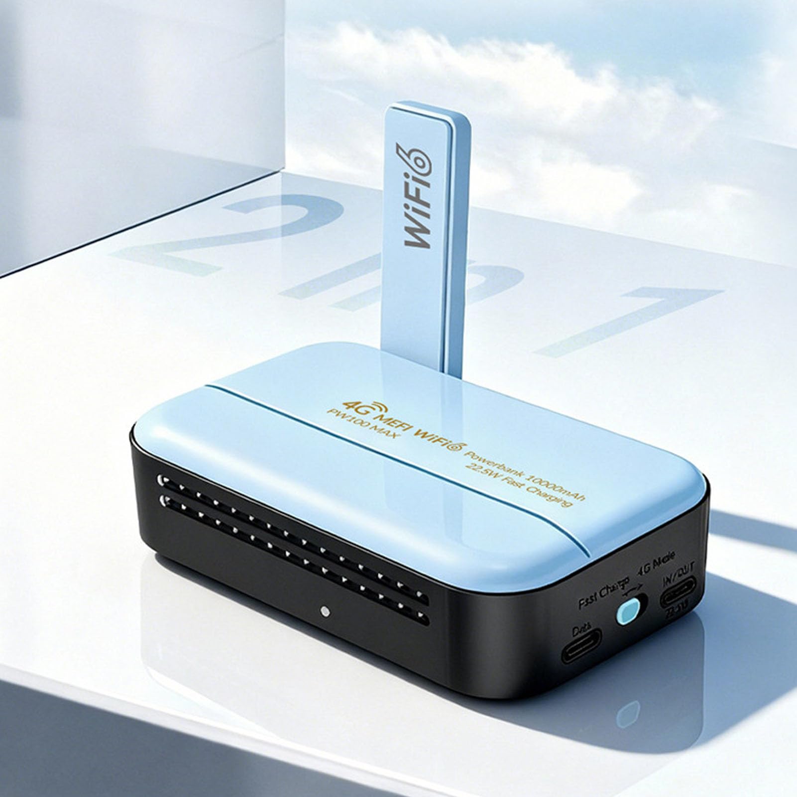 Sorandy Routeur Portable, Emplacement pour Carte SIM 300 Mbps sans Application, Configuration 30 S pour Les Voyages