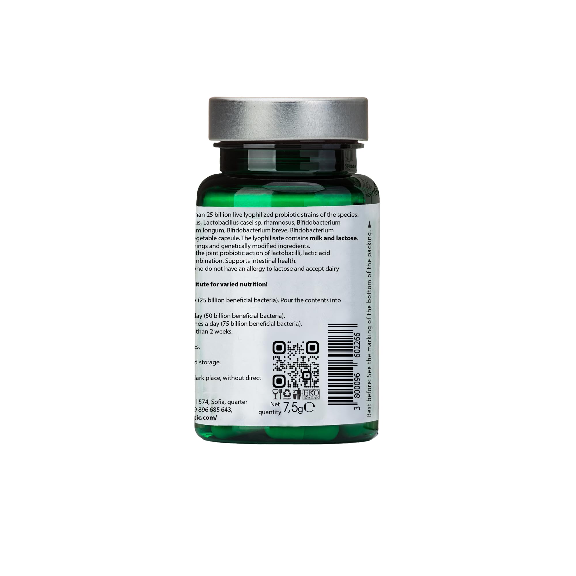 Bio Probiotic Supplement 30 Capsules with Bifidobacterium and Lactobacillus spp. 250 mg MegaMix Immune Support Acidophilus Probiotics for Digestive Health Gut Restore Probiotic
