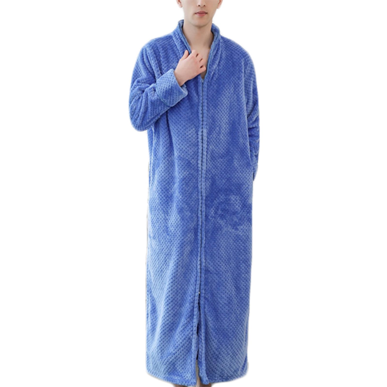 Buy Zeiayuas Dressing Gown Men Women Full Zip Robes Super Soft Big and