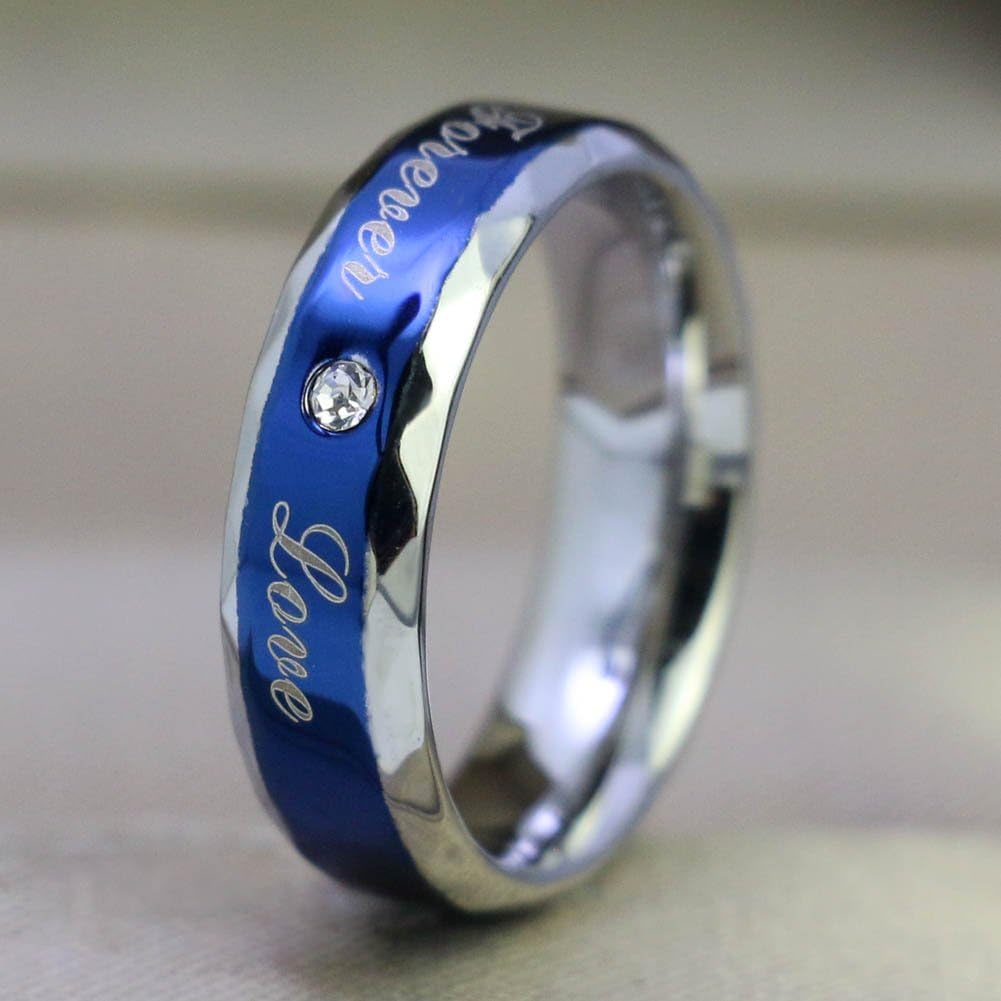 IOU 3pc Two Rings His Hers Wedding Ring Sets Couples Rings Women's White Gold Plated Heart CZ Wedding Engagement Ring Bridal Sets Men's Tungsten Carbide Wedding Band