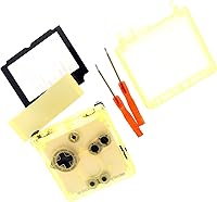 Vista 3 de Deal4GO - Kit de carcasa completa semitransparente con botón de activación de pantalla de repuesto para Game Boy Advance SP GBA SP (amarillo)
