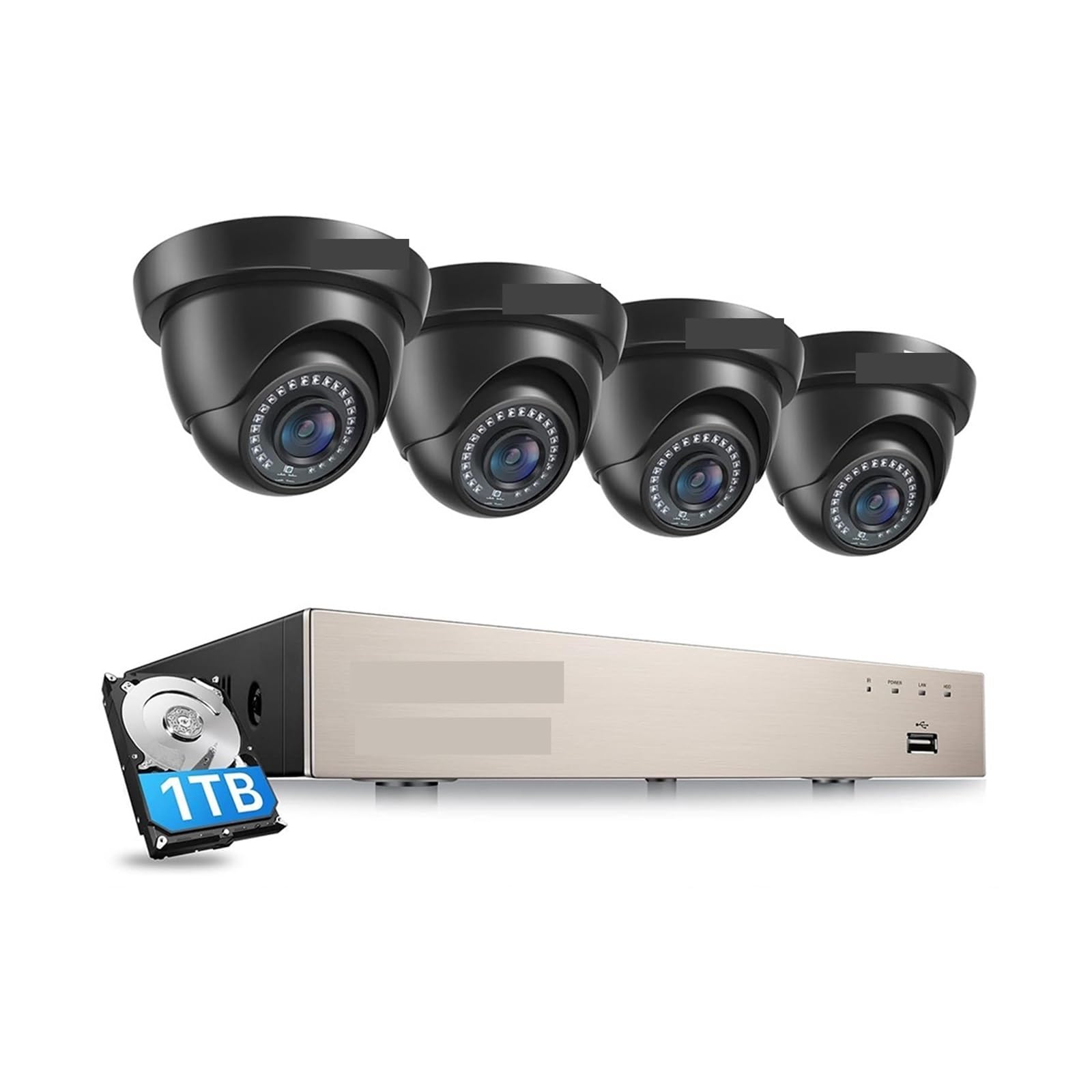 Sistema de cámara de Seguridad 8CH H.265+ 5MP Lite