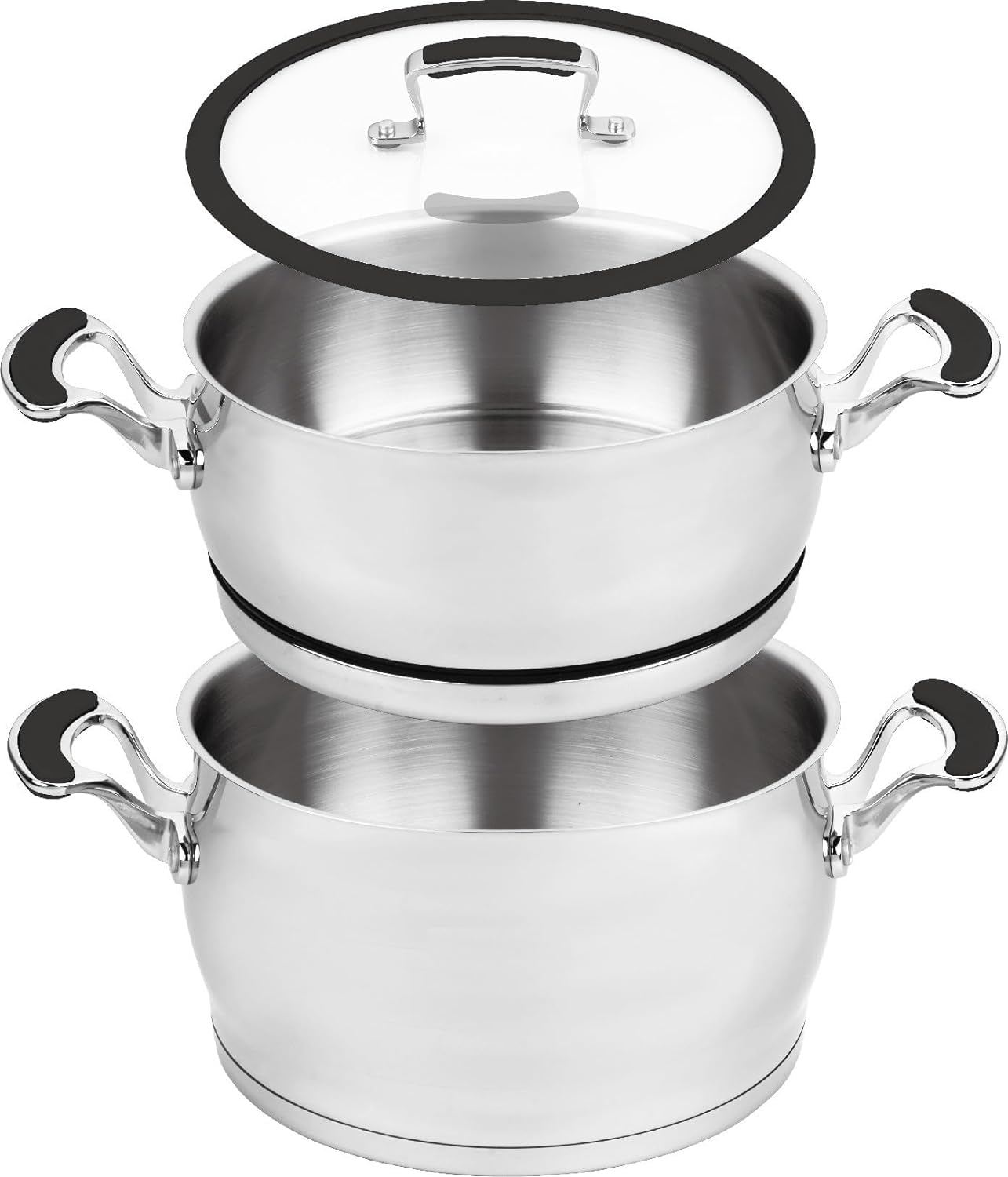 Couscoussier/Cuit-Vapeur 24cm 6 litres Inox - TeCuisine