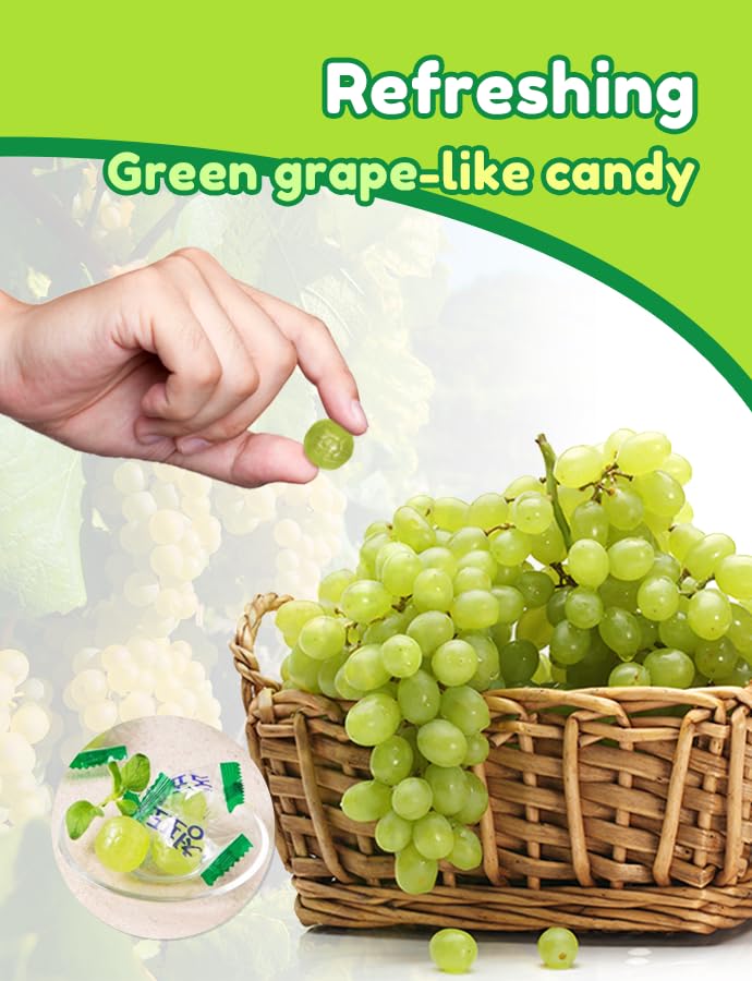 Amazon.com : [Pack of 2] Green Grape Candy 153g / 5.3oz - Korean