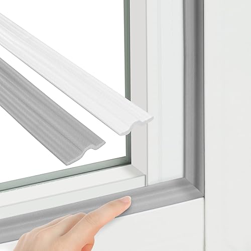 Miniatura 1 de Ainiv Burlete de espuma sintética autoadhesiva de 118 pulgadas para ventanas y puertas, tira de sellado de ventana cortable para ventanas y marcos