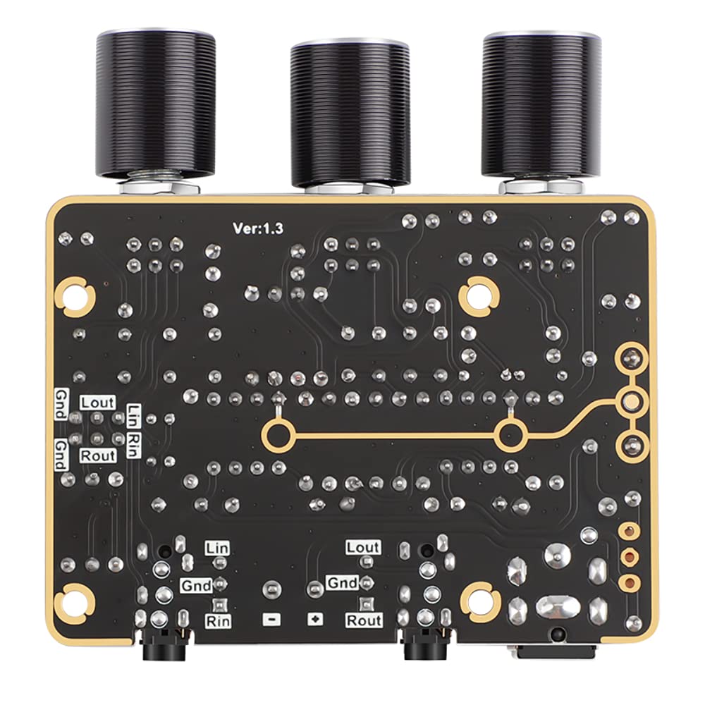 2X NE5532 Amplificatore Tono Preamp Board Bass Midrange Volume Controllo Tono Regolazione Pre-Amplificatore, Versione Fissa
