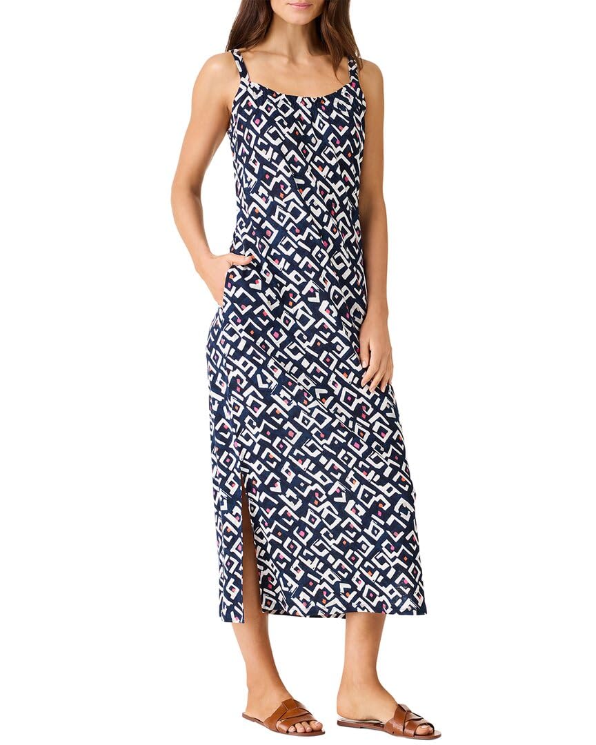 NIC+Zoe Womens Indigo Angles Dress