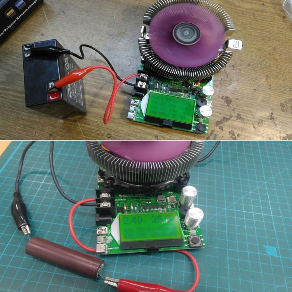 150W 20A Einstellbare Konstantstrom Elektronische Last, Hohe Präzision Entladungswiderstand Kapazität Tester mit LCM Display