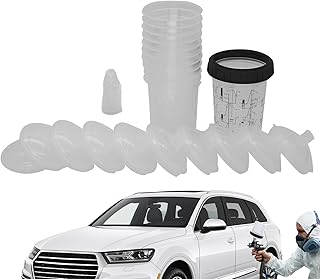 Cazas de pintura de automóviles, tazas de mezcla de pintura para automóviles | Pistolas de pintura de coche rociador | 400 ml de accesorios automotrices 5 enchufes 10 tapas herramienta de agitador par