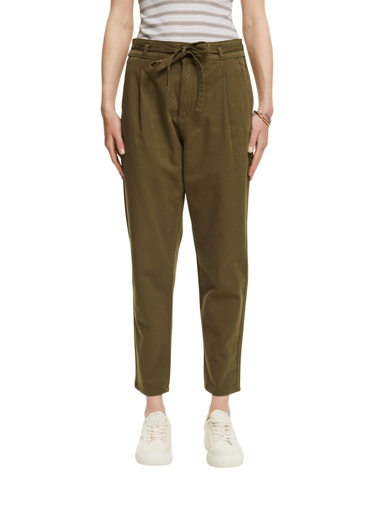 ESPRIT EDC Women's 992CC1B306 Pants, 350/KHAKI Green, 32