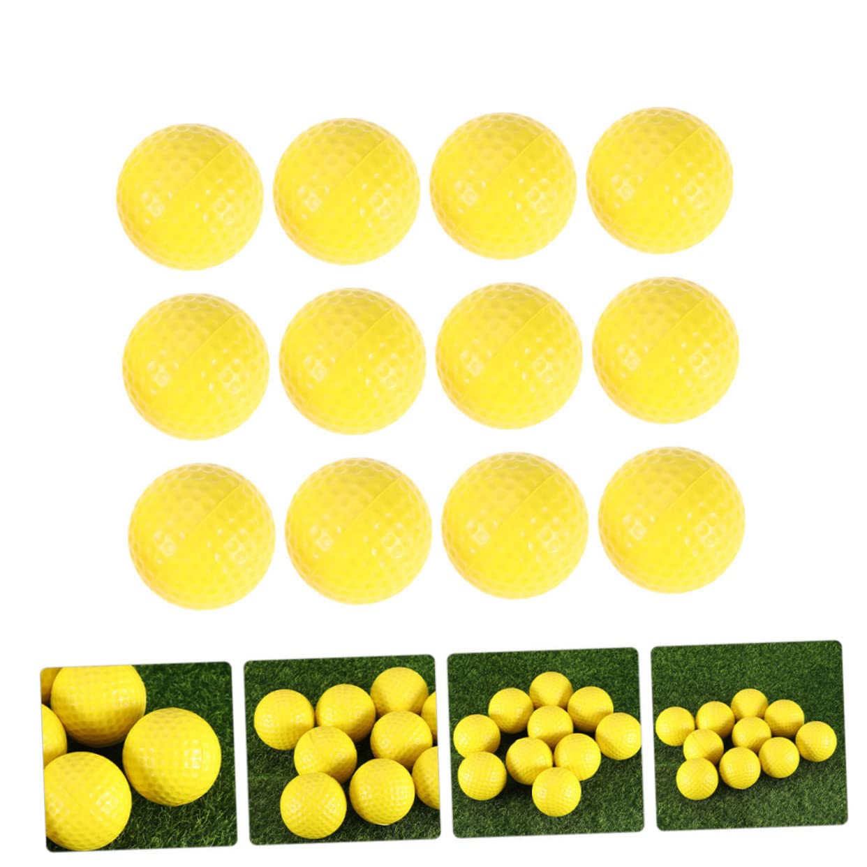 BESTonZON Golf Trainingsbälle Schaumstoff Für Indoor Training Gelb Für Golf Übungen Kleinem Und Einfach Zu Transportieren