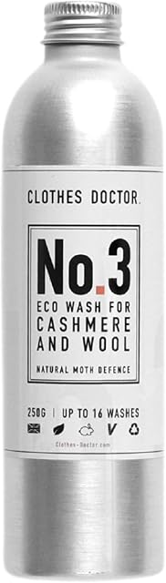 Cashmere and Wool Eco Wash by Clothes Doctor Laundry Detergent Liquid Gentle Washing Machine and Hand Wash Safe Nourish and Protect Your Knitwear and Delicate Fabrics 250ml 16 Washes