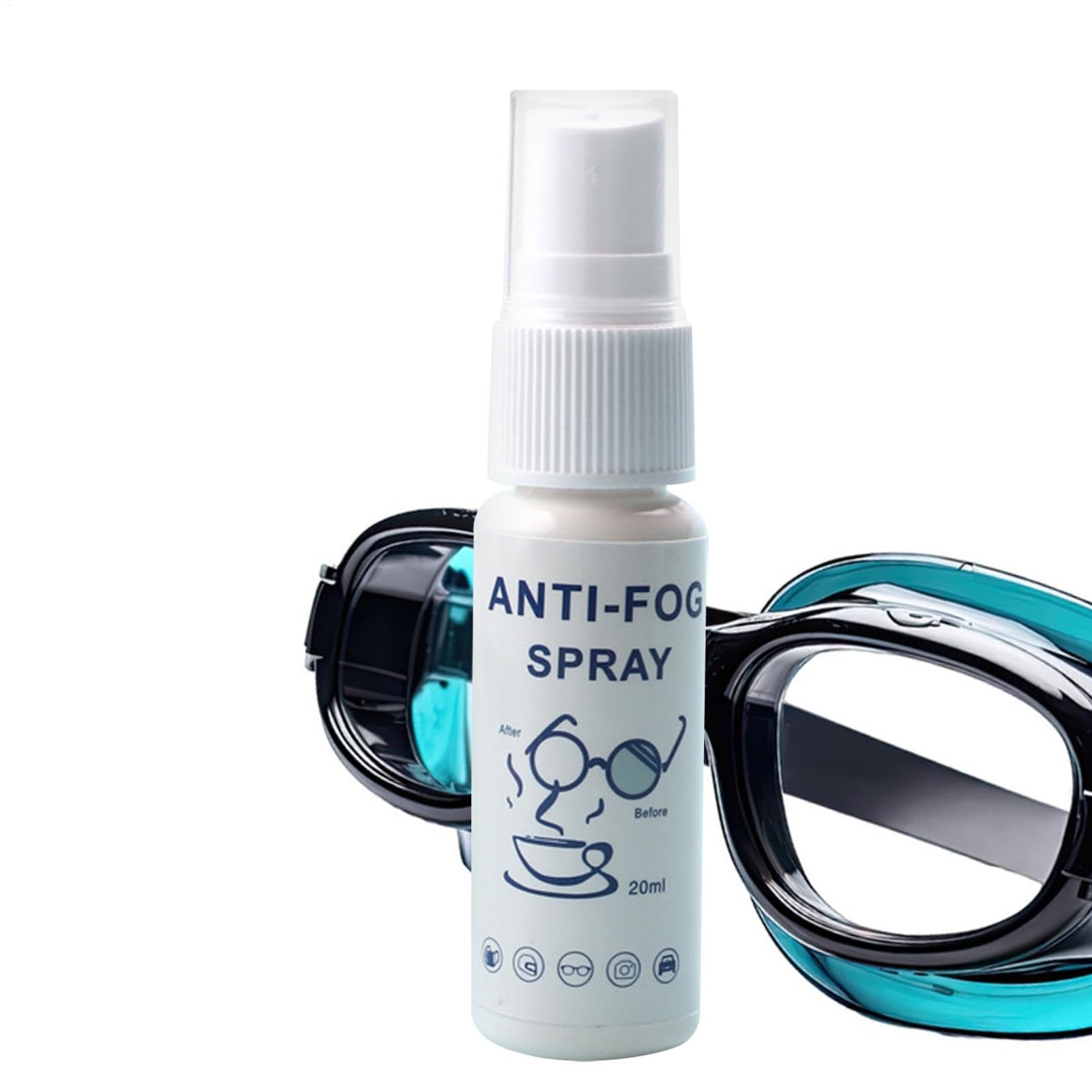 Anti Fog Spray For Swim Goggles - Swim Goggles Anti Fog Spray | Anti Fog Agent | Cleaner Defogger Spray | Anti Mist Spray | Long Lasting Glasses Demister Spray | Eyeglass Lens Cleaner