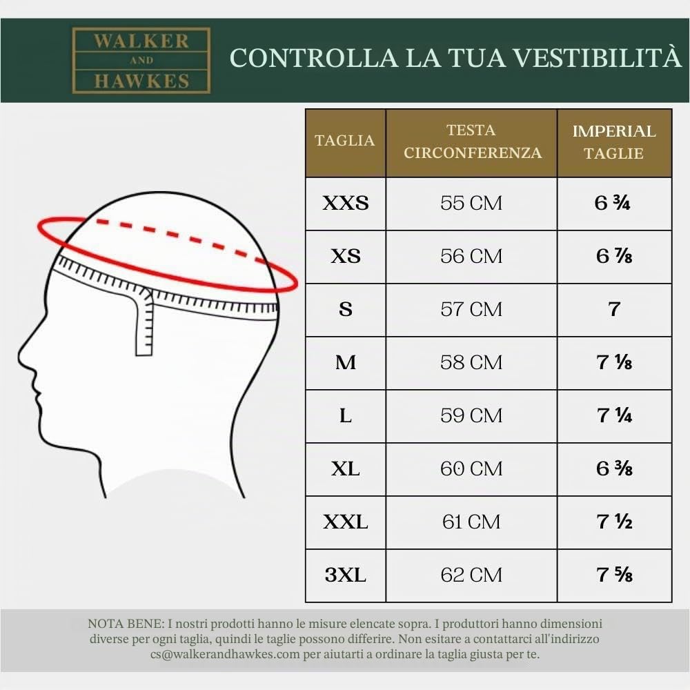 WALKER AND HAWKES - Cappellino Bernard Duckbill a 6 pannelli in cera