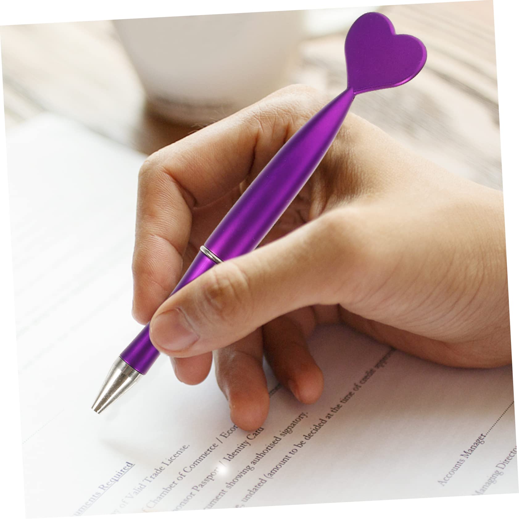 48 Bolígrafos Giratorios Corazón San Valentín, Pluma Escritura Suave ABS