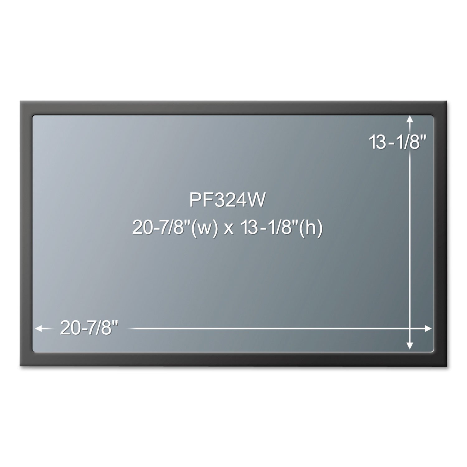 3M Pf240W1F Filtr Prywatności 61 cm Oprawiony Ekran Prywatności do Szerokoekranowego Monitora LCD na Pulpit