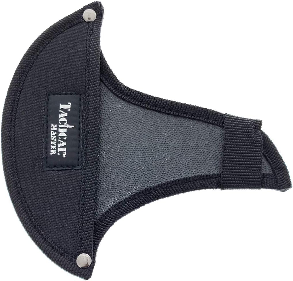 Target Master Tactical Black 10-inch Survival Tomahawk Throwing Axe with Sheath Camping Hunting Fishing Survival Hawk Hatchet (Blue)
