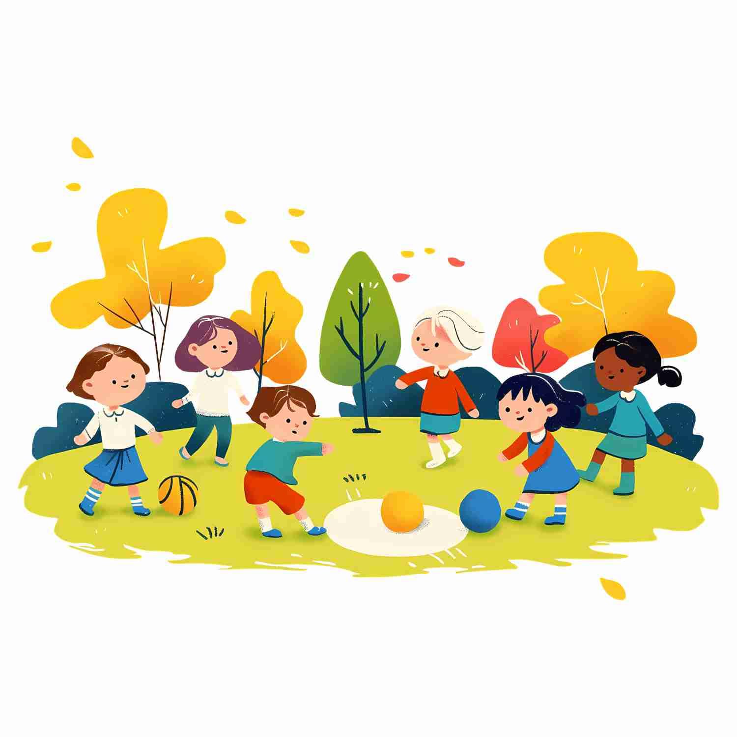 Cartoon Kids Wall Sticker 50×60 cm | Illustration of Children Enjoying Toys | Self Adhesive Vinyl for Nursery & Play Area Decor-image-13