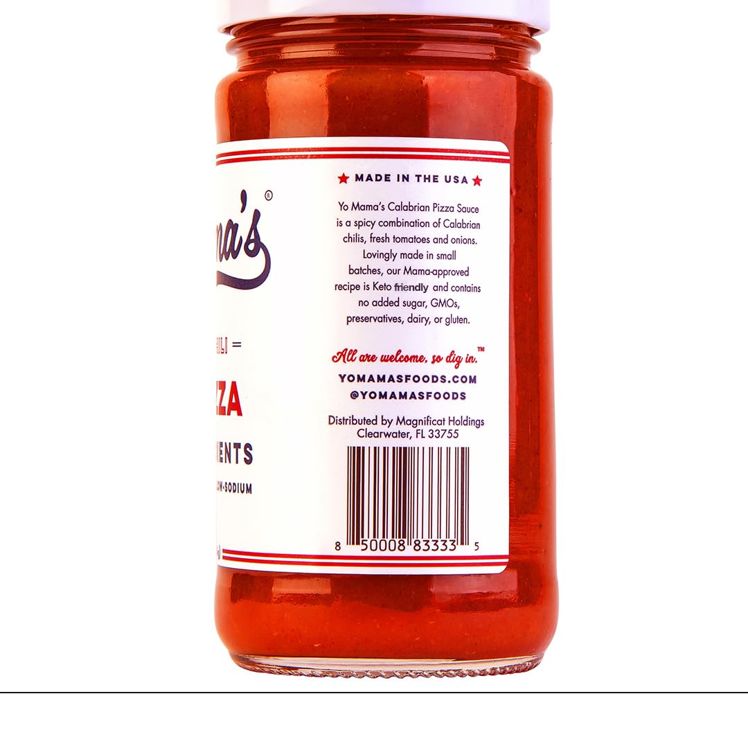 Amazon.com : Yo Mama's Foods Keto Spicy Pizza Sauce – Pack of (3