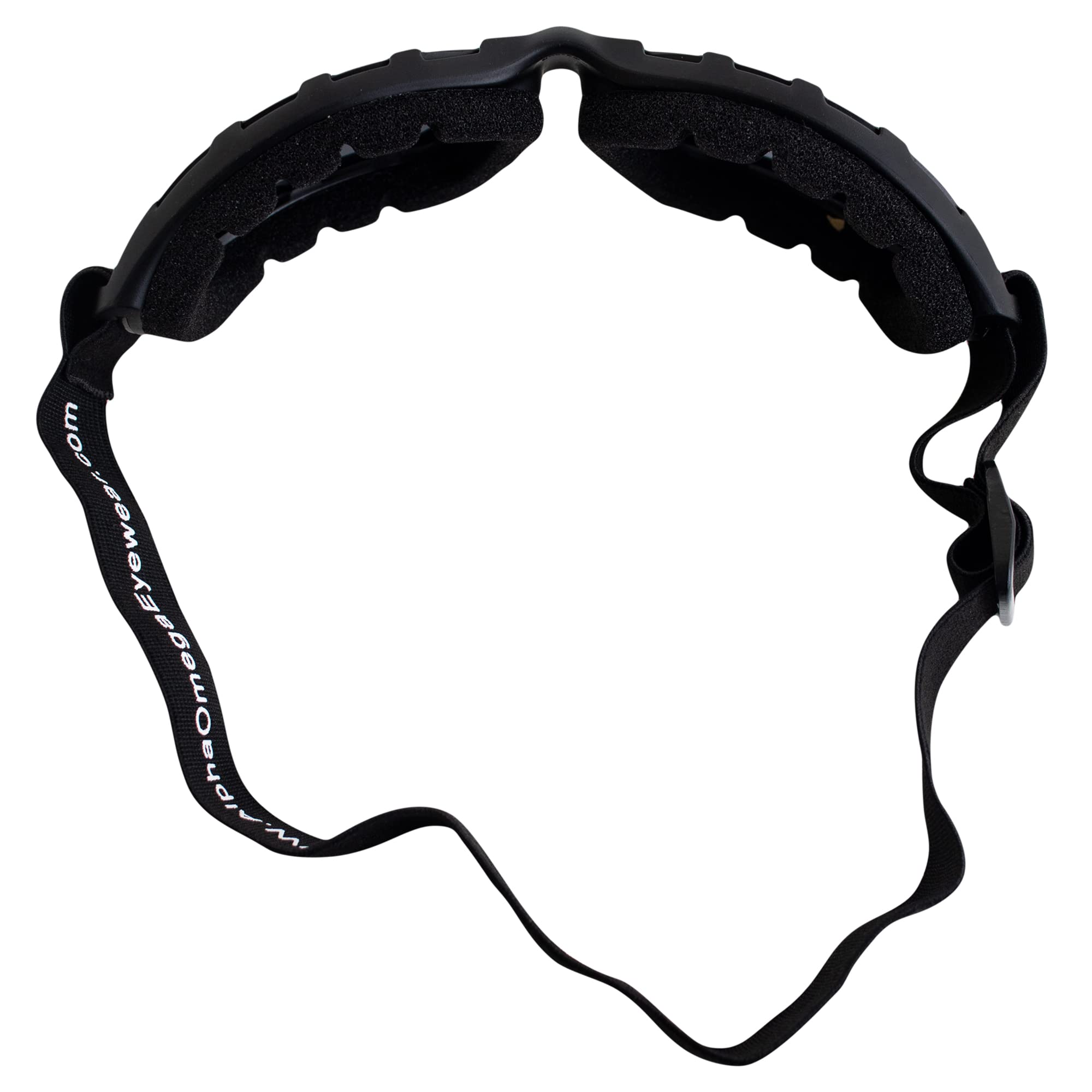 Alpha Omega Sport & Moto Occhiali di Sicurezza Equitazione Z87.1 Wraparound Imbottito Nero Telaio w/Smoke Lens
