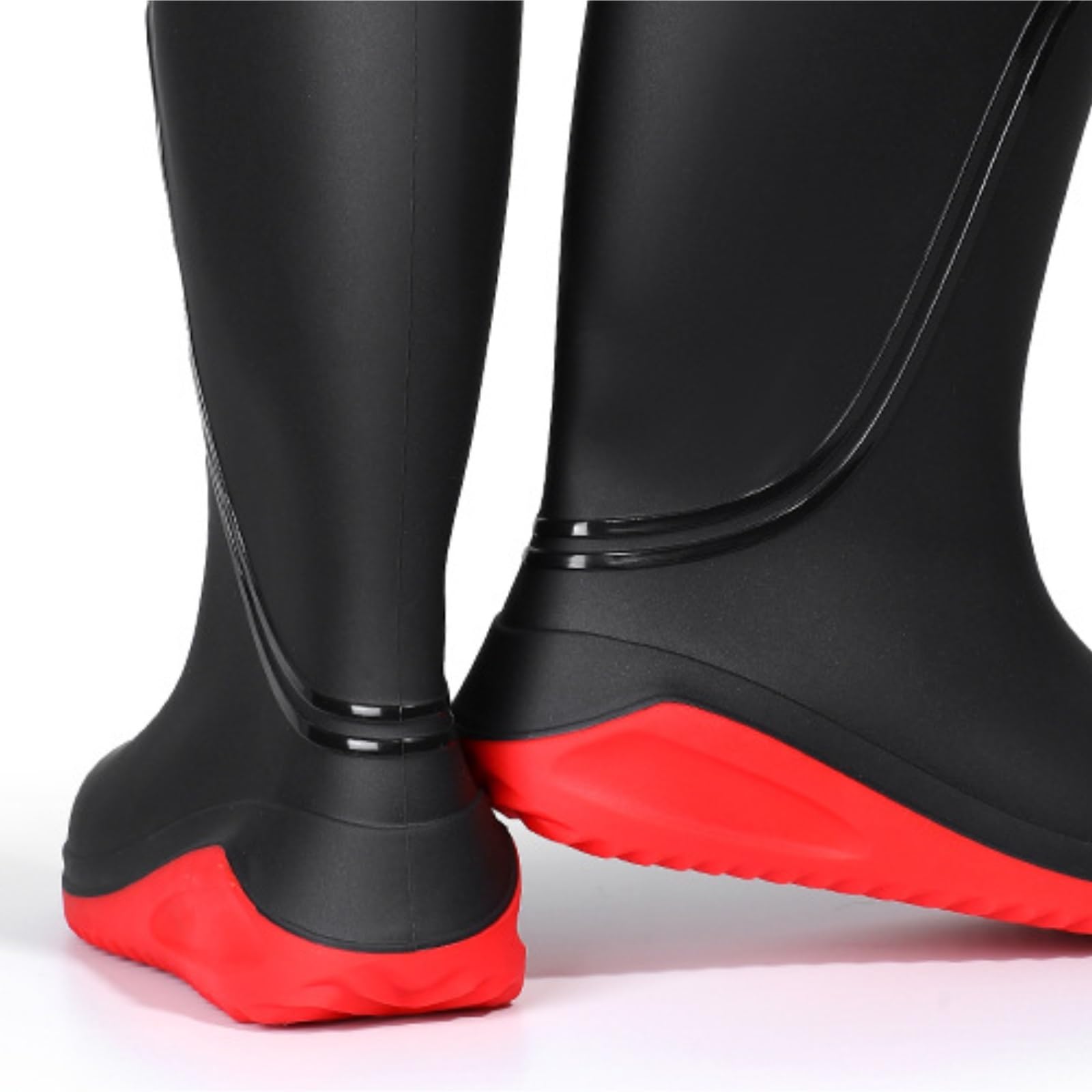 Buty Przeciwdeszczowe Pogrubione Męskie Kalosze Gumowe Grube Długie Rurki Szefa Kuchni Wodoodporne Buty Modne