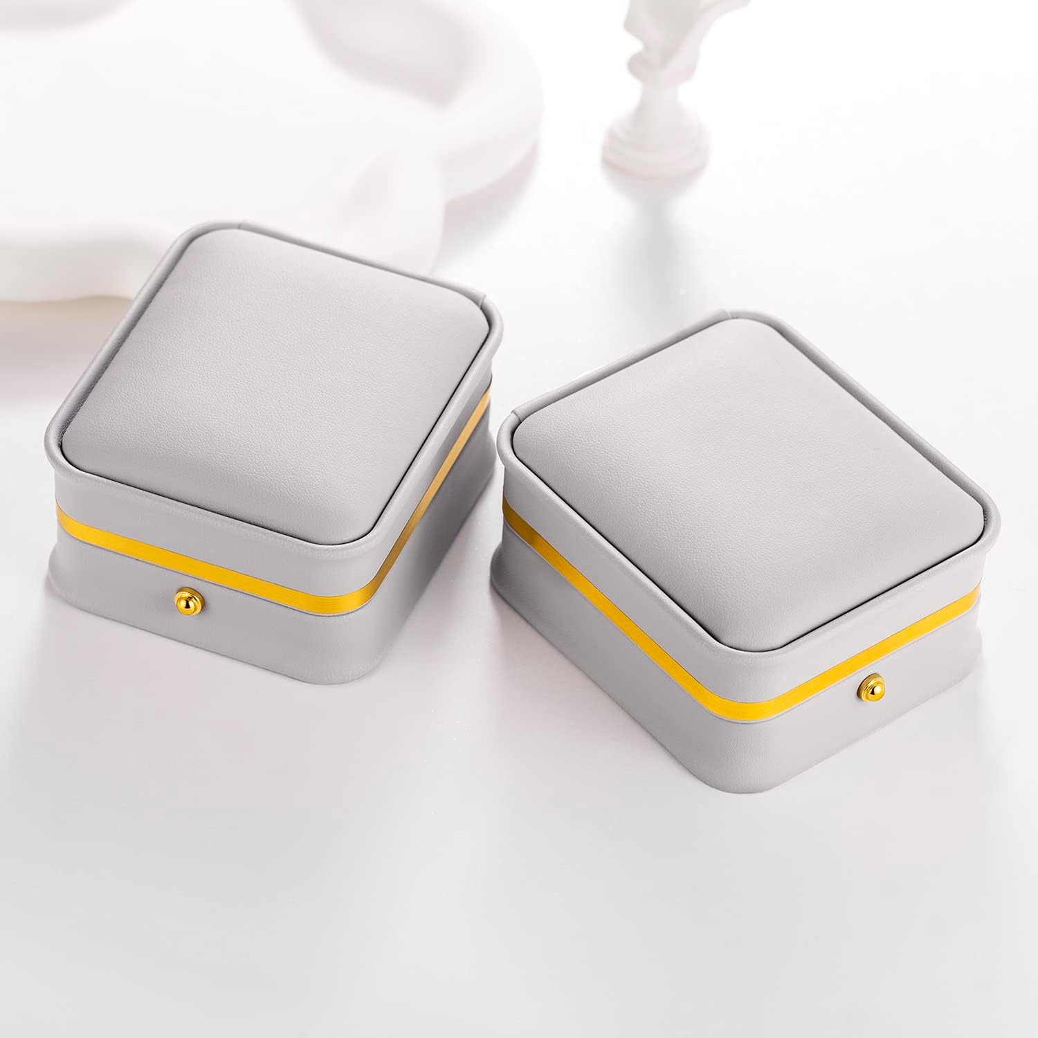 Gold Stud Earrings for Women 14K Gold Earrings Studs Hypoallergenic Small Stud Earring for Women with Cubic Zirconia Gems 10.4MM - Image 8