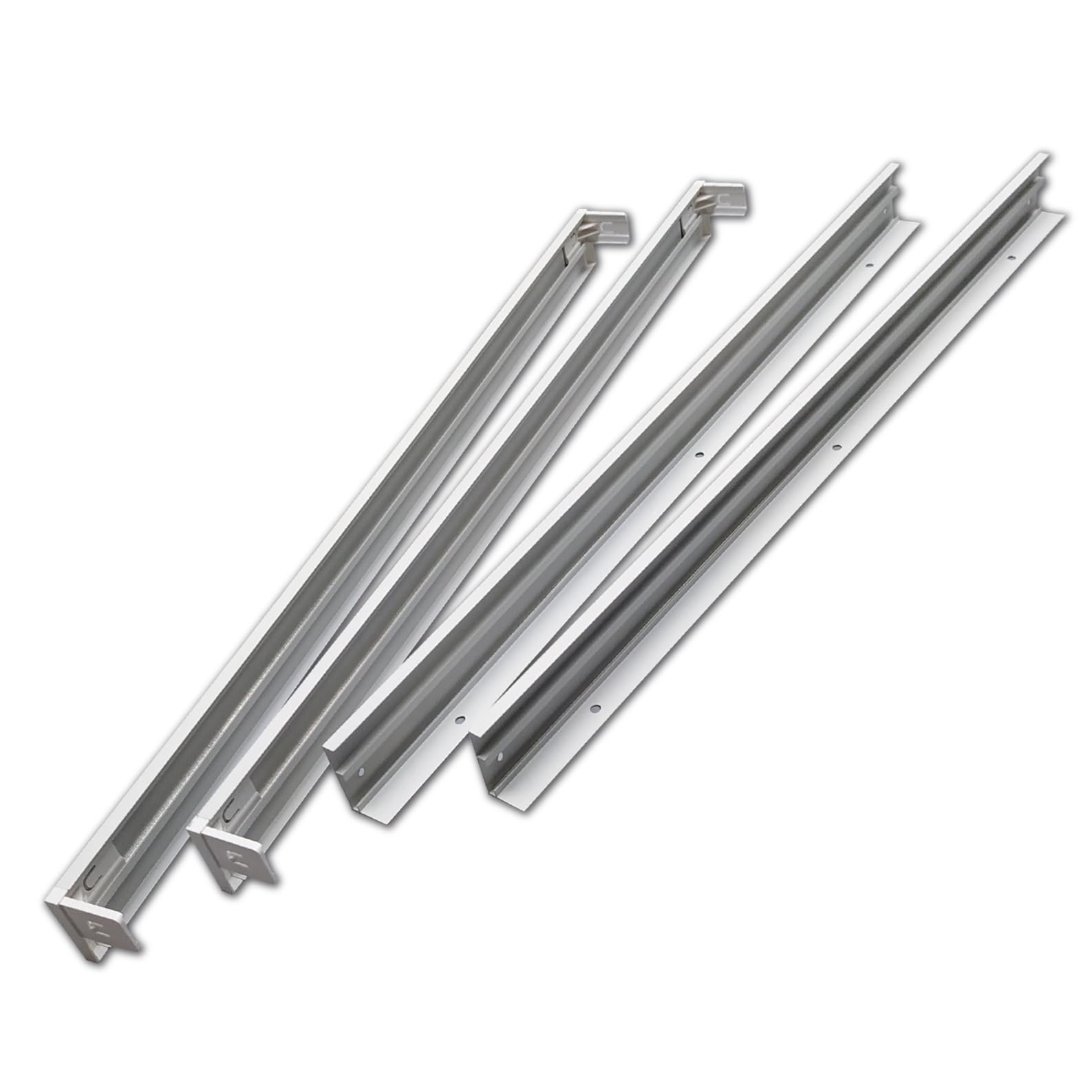 LED ATOMANT Kit de Pose en Saillie pour Panneau LED Slim 60x60cm, Aluminium Laqué Blanc, Panneau Non Inclus