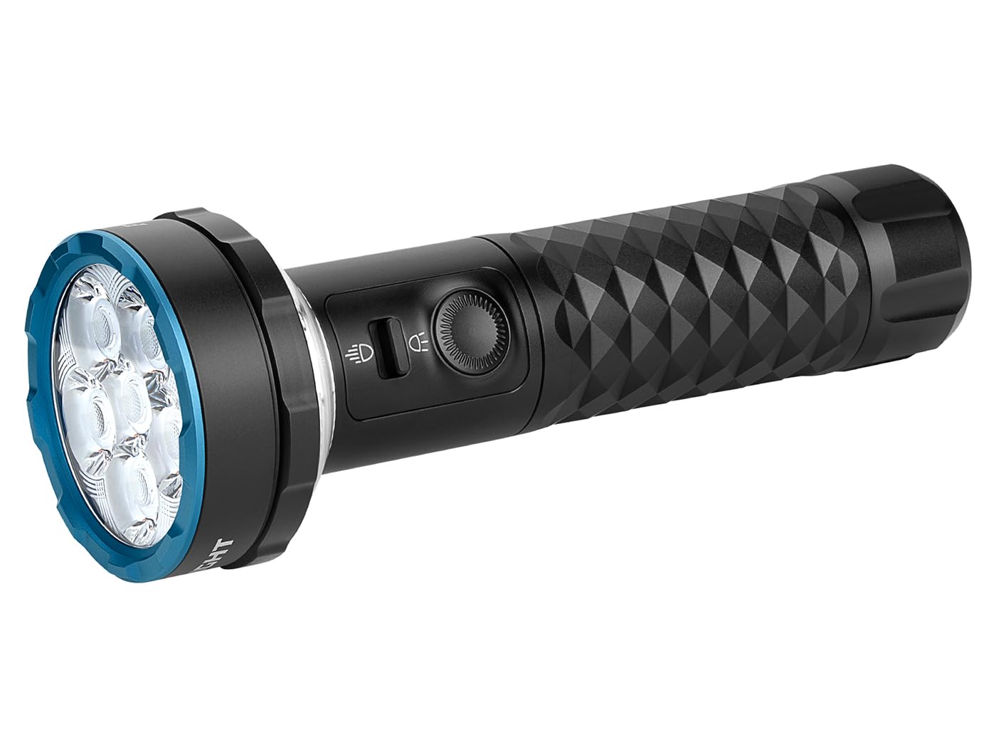 OLIGHT Prowess Lamp Torche d'Éclairage Bidirectionnel Lampe de Poche LED rechargeable Puissante Max 5000 Lumens 245 Mètres Charge Type-​C et MCC IPX7 pour Ménage, Camping et Urgence