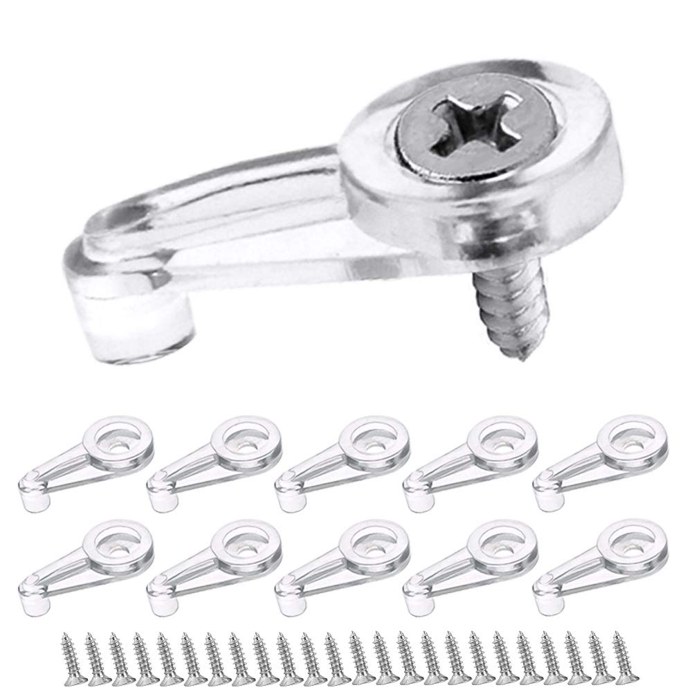 120 Stück Transparente Glas-Clips Mit Schrauben – Für Spiegel, Glasplatten Und Fenster, 4-5 Mm Dicke