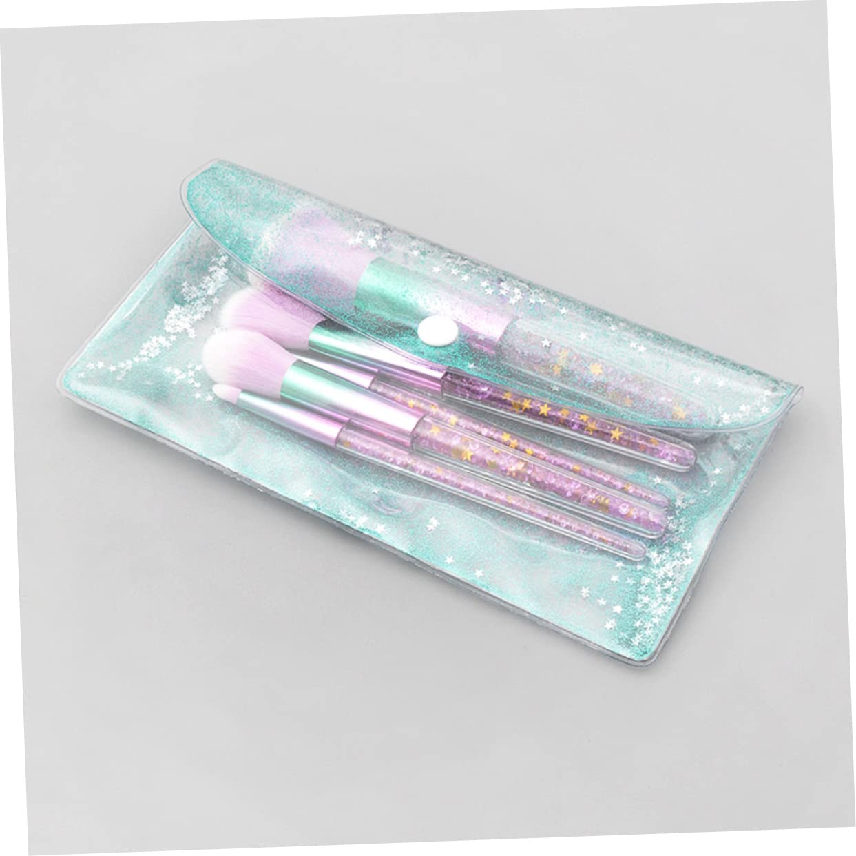 DOITOOL 15stücke Teiliges Makeup Pinselset Für Frauen Professionelle Foundation Augenbrauen Und Puderpinsel Mit Transparentem Griff Und Synthetischen Borsten Für Tägliches Und