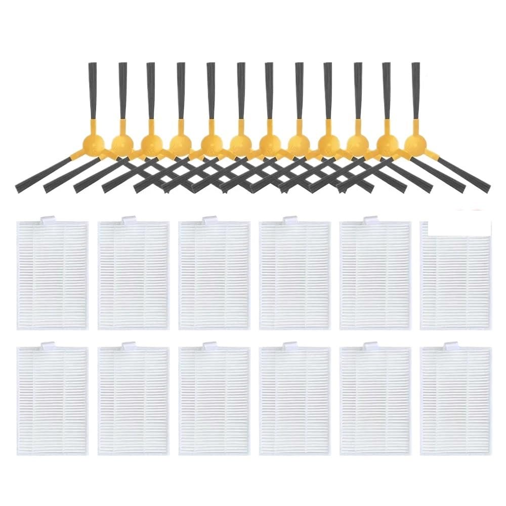 PANDIVNSKDK ，Compatible For Abir， X8 Robot Vacuum Cleaner Side Brush Filter Accessories Replacement Attachment Spare Parts Kit(Set 11)