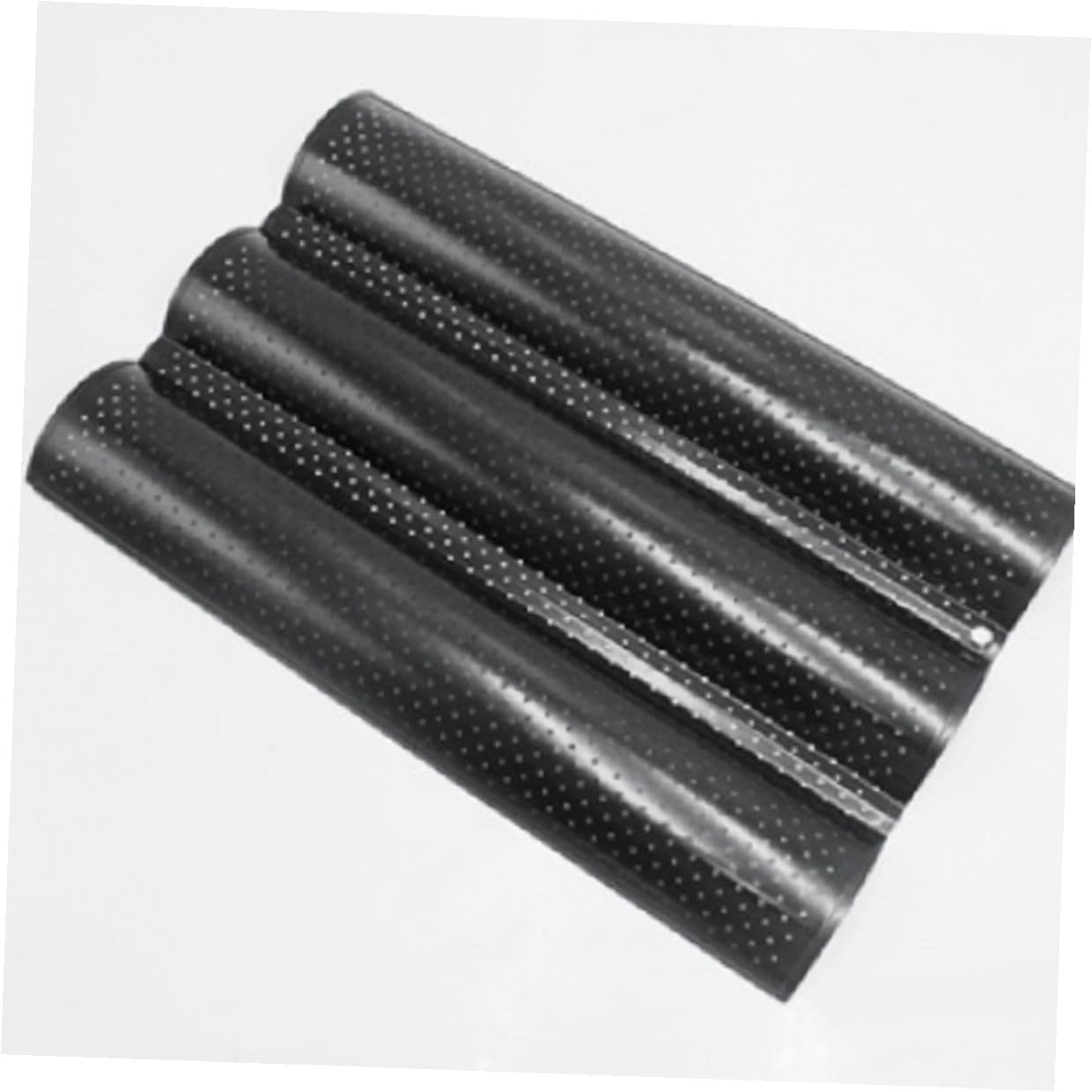 Alipis Baguette Backform Wellenmuster Mittelgroß Backblech Schwarz Antihaft Beschichtet Für Französisches Brot Backen Zuhause Und Bäckerei