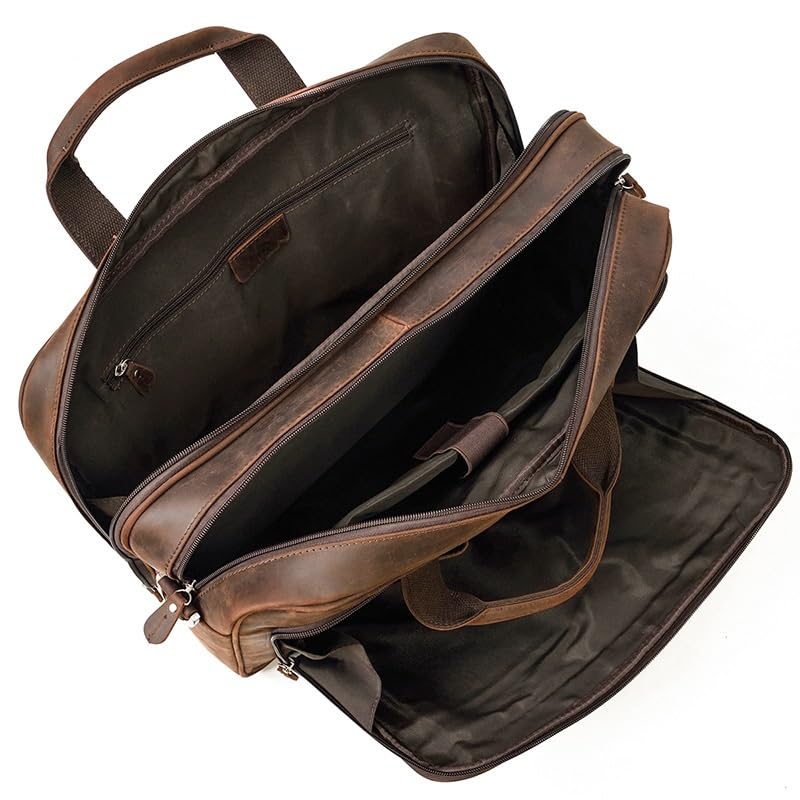 Sac d'ordinateur en cuir vintage pour le travail et vos porte-documents - 6