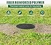 Natotela Round 12in Manhole Cover and Frame,10.4in Clear Opening Size,FRP Recessed Solid Top Cover, Replacement Septic Tank Cover and Base for yard,Reinforced Sewage Basin Cover(overall size 16in)