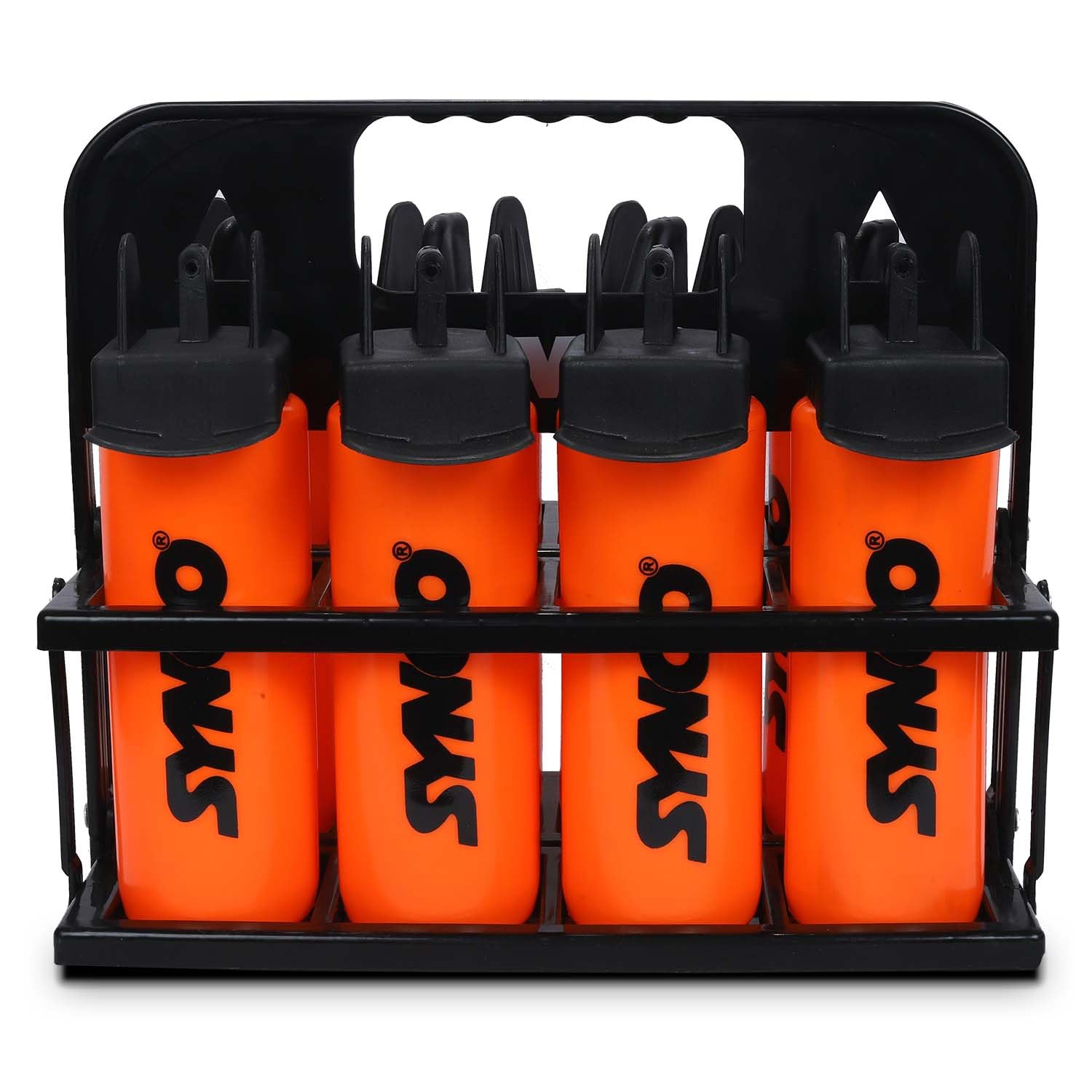 Synco Foldable Water Bottle Carrier Black for Training, Sports, Tournaments, Gym, Fitness with a Set of 8 Hygiene Soft Squeeze Bottles (1 L Each) Orange (B0D2N6N9BY) Amazon Price History, Amazon Price Tracker