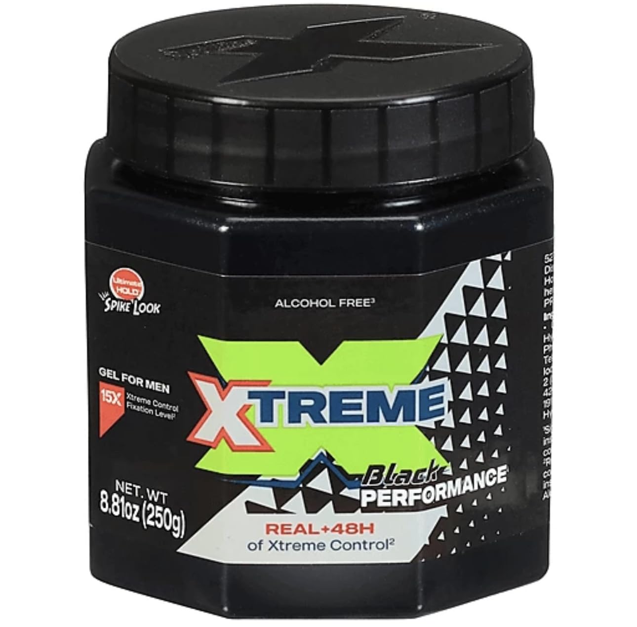 Amazon.com : Wet Line Xtreme Reaction Black Ultimate Hold Gel, 8.8