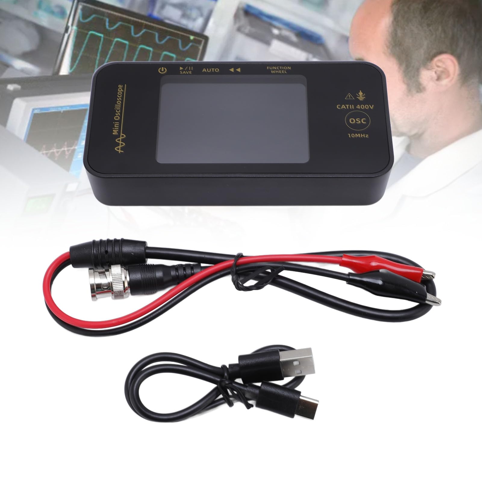 Oscilloscopio Digitale Portatile Display a Colori Portatili 10MHz per Professionisti e Hobbisti