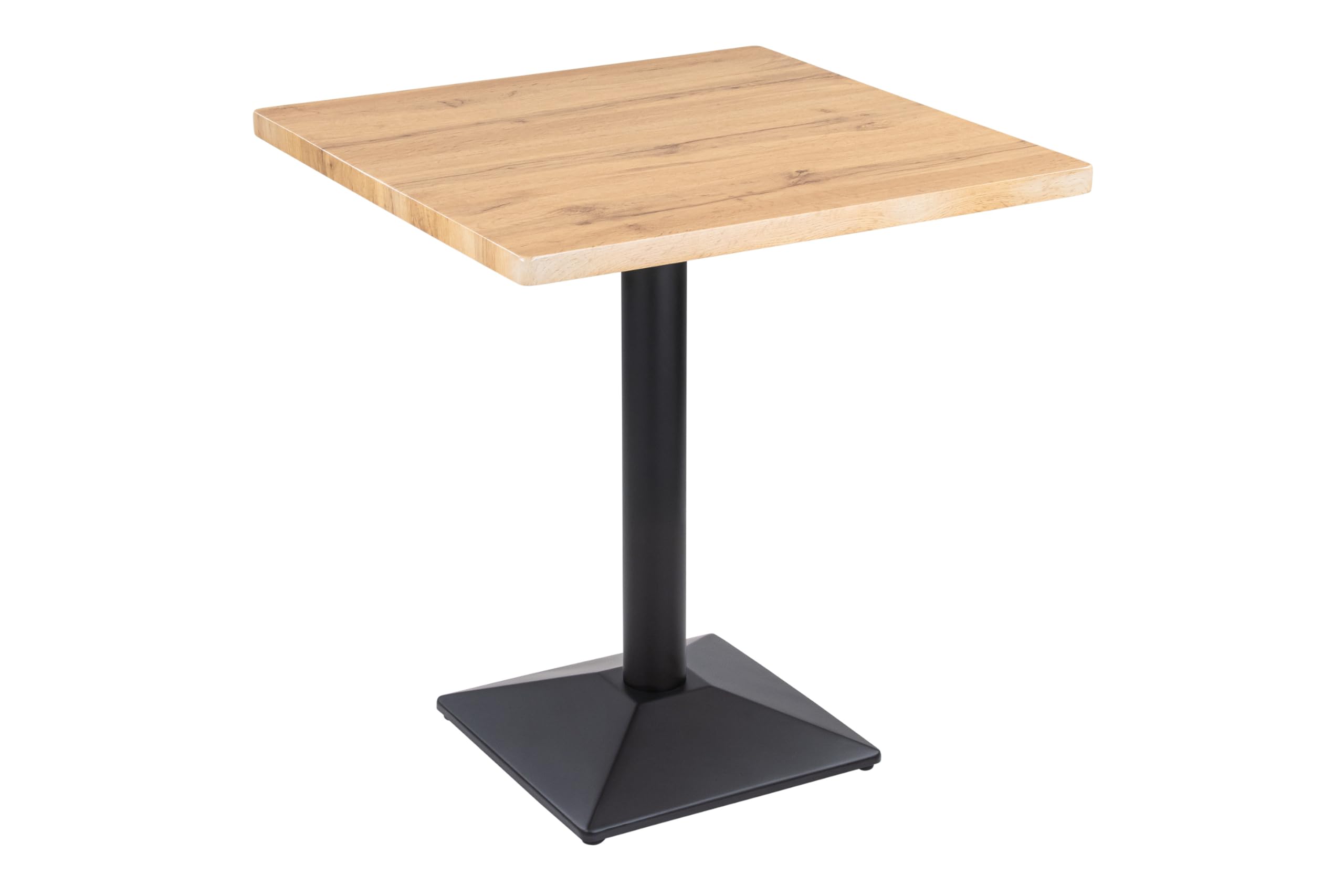 SAM Tischplatte Joan | 60 x 60 cm eckig | Holz | Farbe: Eiche | gerade Kante | Holzplatte für Küche & Café