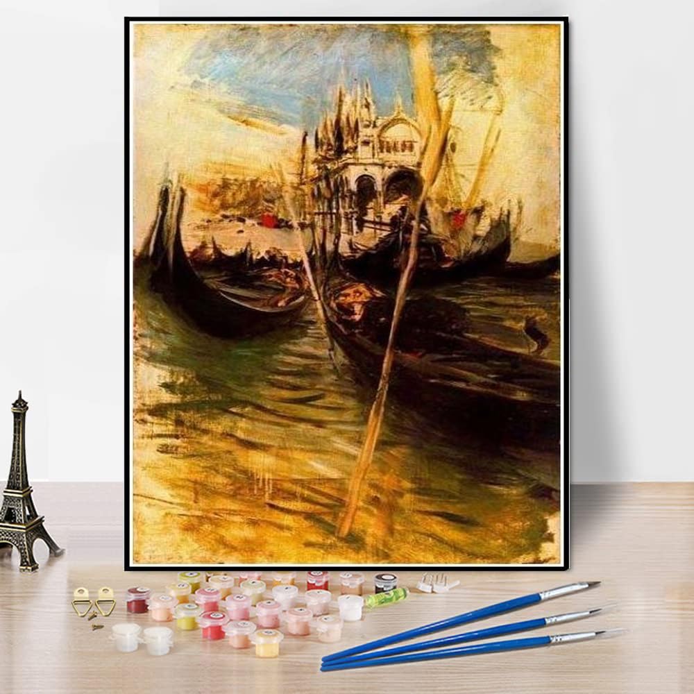 Amazon | DIY 数字油絵 ジョヴァンニ・ボルディーニ作「ヴェネツィアの
