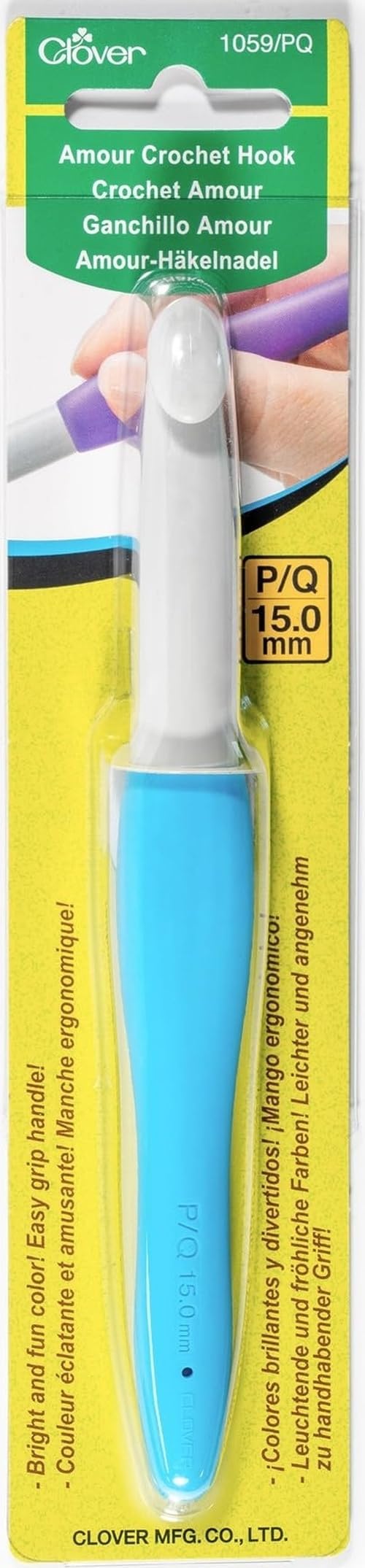 Needlecraft Amour Crochet Hook: 15.00mm, 15 mm, Blue & White (CL1059)