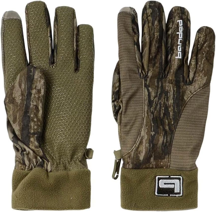 Banded Men's TEC Breathable Vented Camo Hunting Gloves with Honeycomb Non-Slip Grip on Palm and Fingers
