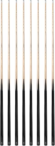 Miniatura 10 de Taco de billar de una pieza de 58" con punta de cuero de 13MM, peso 20OZ, taco de billar, juego de palos de billar de 4/juego de 6/juego de 8 (color