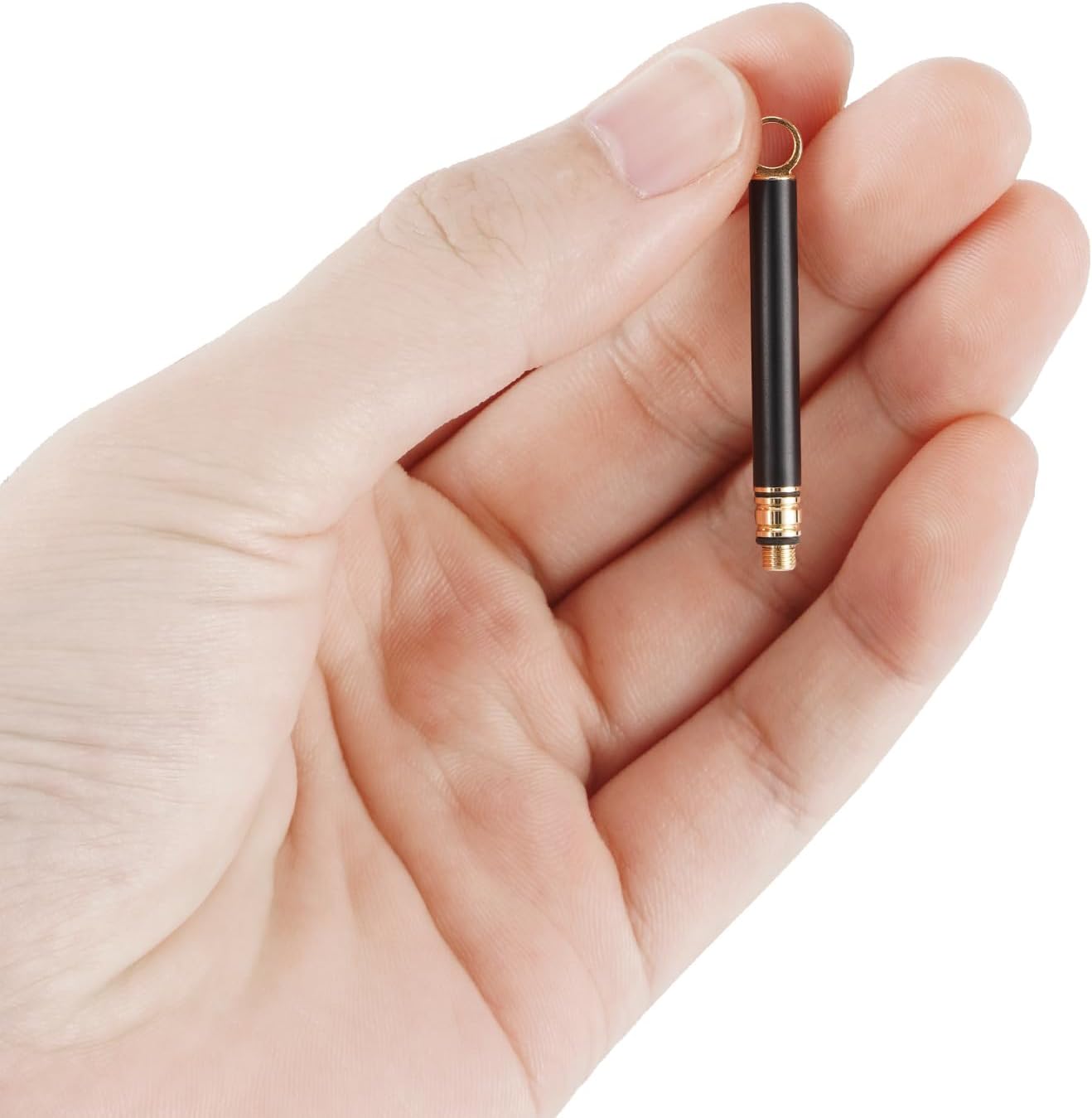 Titanium Toothpick Holder, Portable 3 PCS Metal Toothpicks for Teeth, Mini Reusable Stainless Steel Toothpick Pocket Toothpicks for Home Outdoor,Black image 2