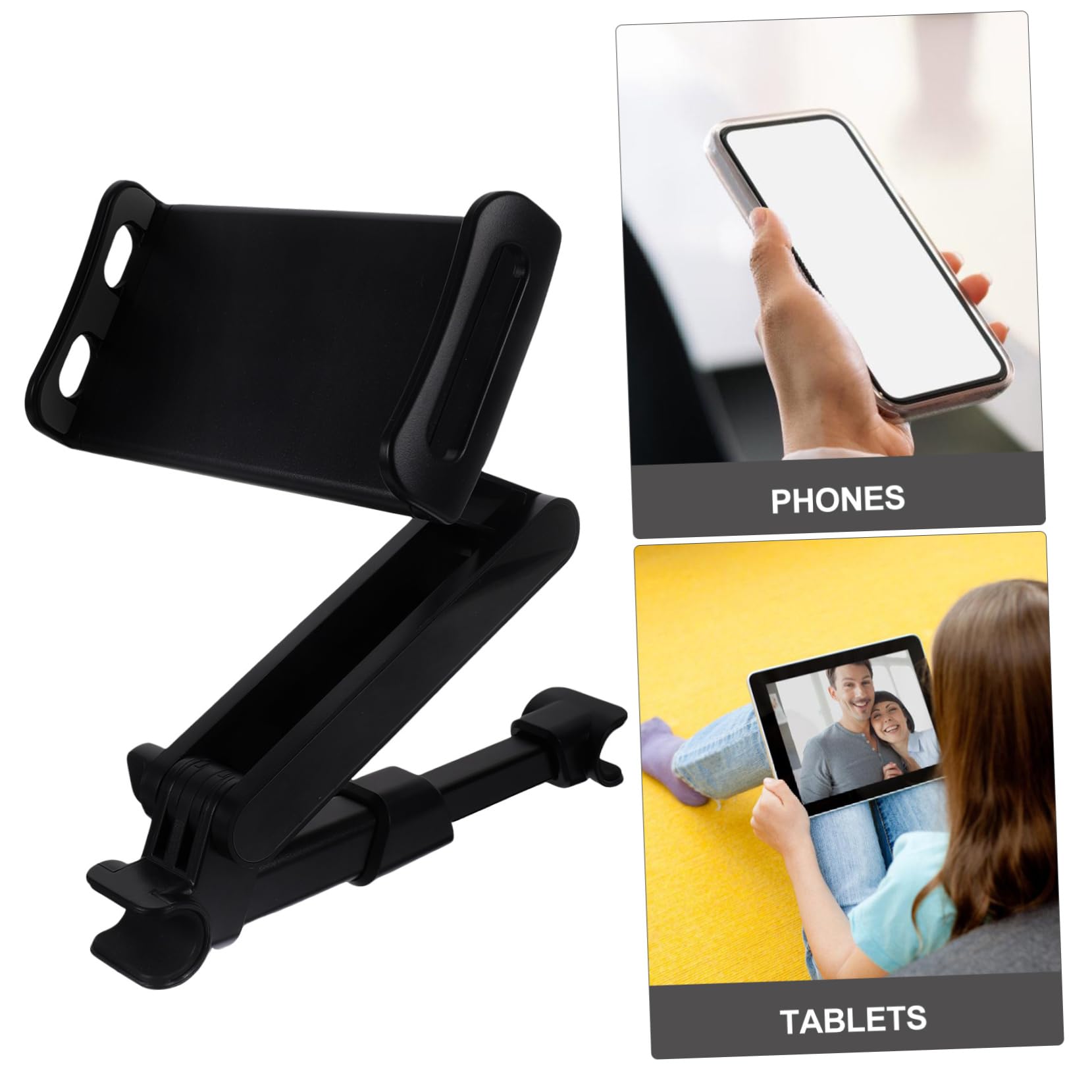 OSALADI Supporto per Tablet Auto Sedile Posteriore Regolabile Nero