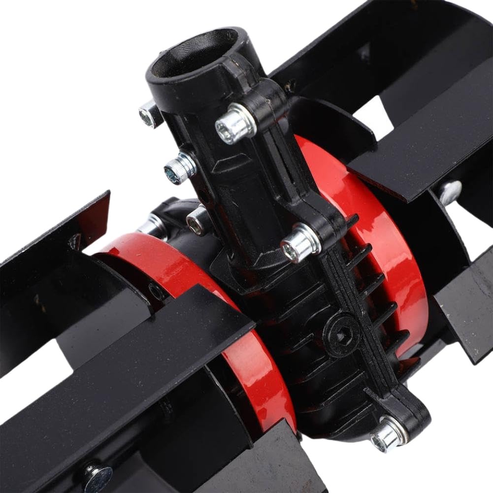 Rueda de deshierbe para cortacésped universal de 7 dientes Rueda para aflojar la tierra Accesorios de jardinería para aflojar zanjas Diámetro interior del tubo de 26 mm